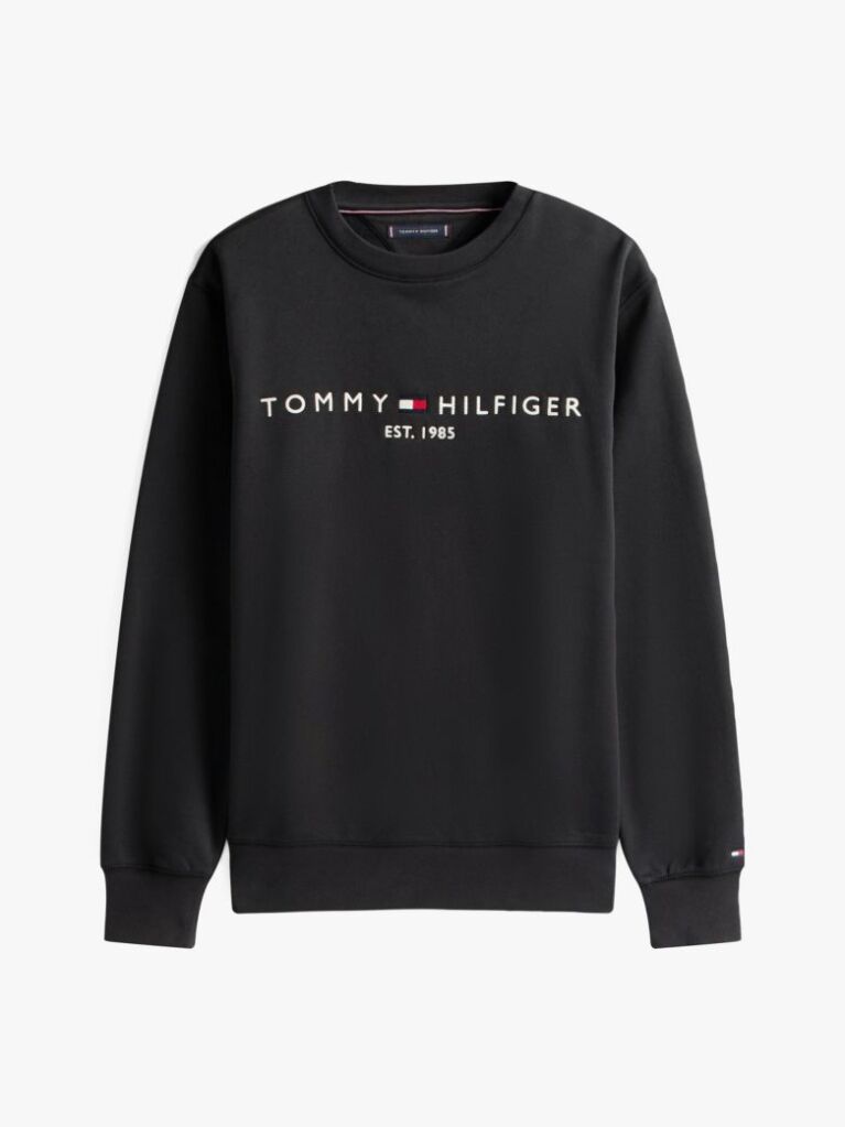 Black TH Flex Logo Sweatshirt  Men