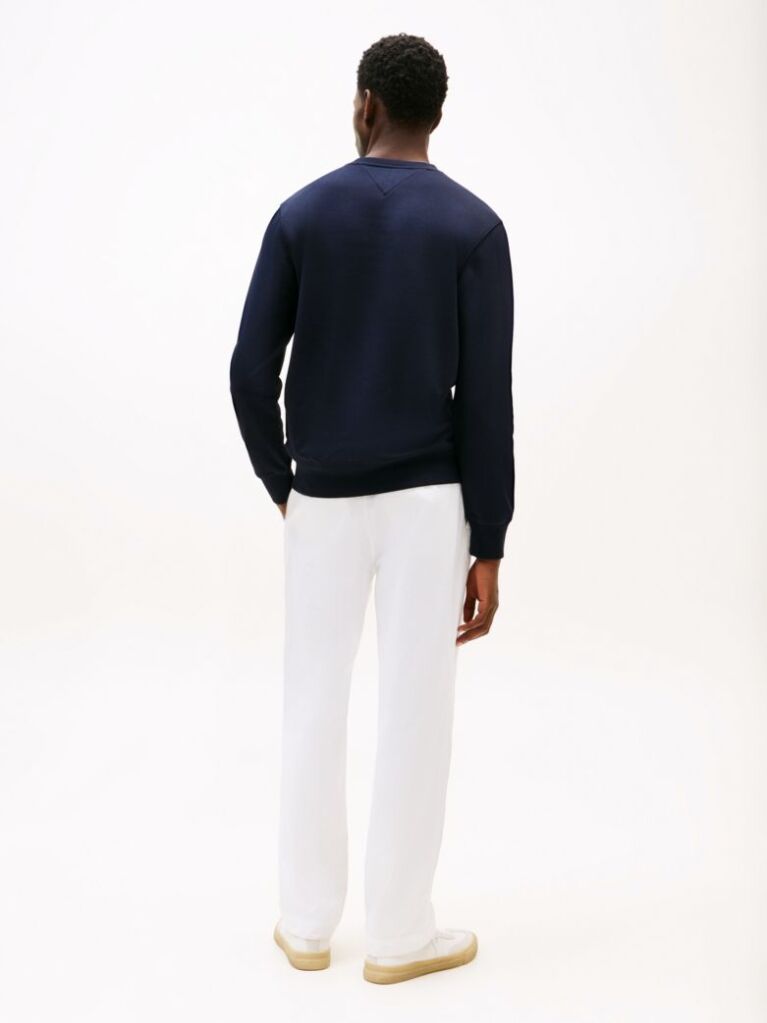 Blue TH Flex Logo Sweatshirt  Men