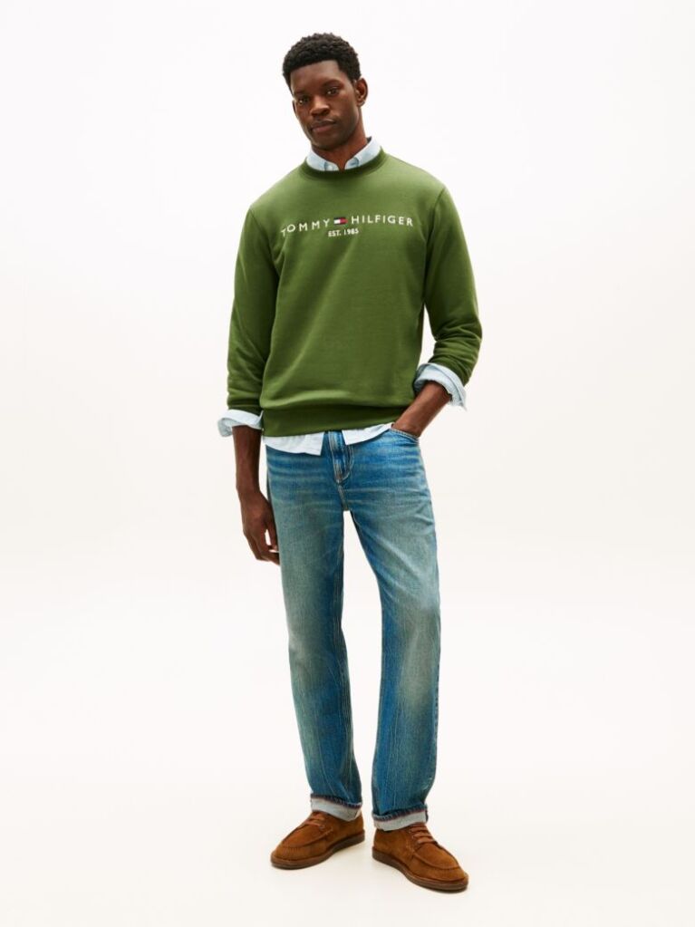 Green TH Flex Logo Sweatshirt  Men