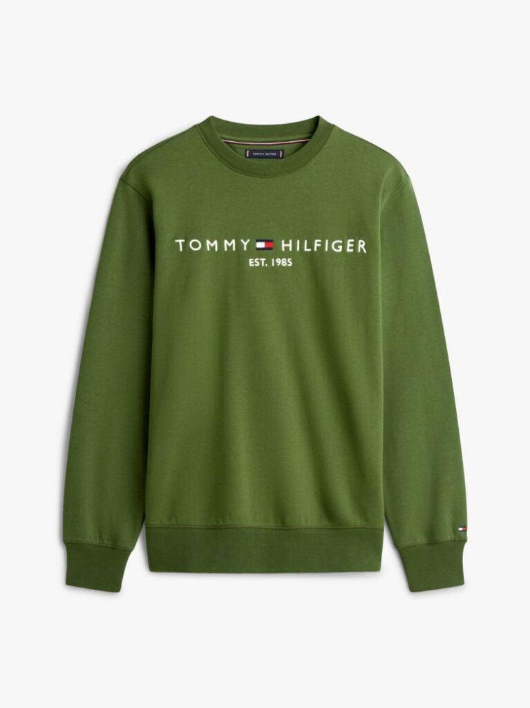 Green TH Flex Logo Sweatshirt  Men
