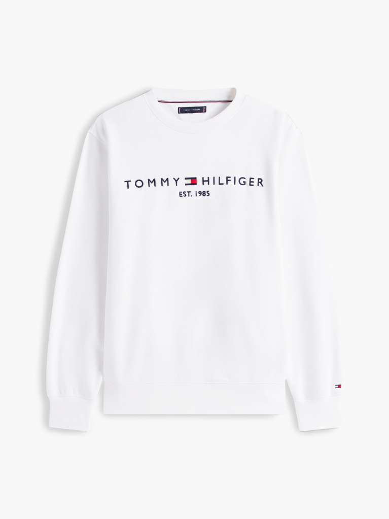 White TH Flex Logo Sweatshirt  Men