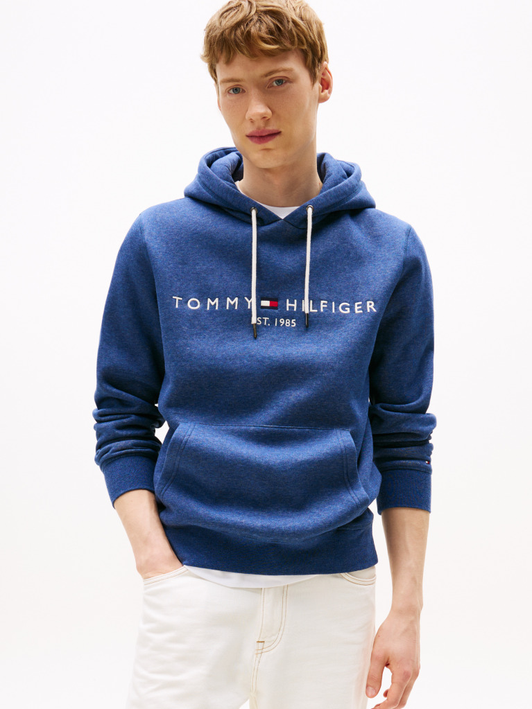 Μπλε Flex Hoody Με Λογότυπο  Άνδρες