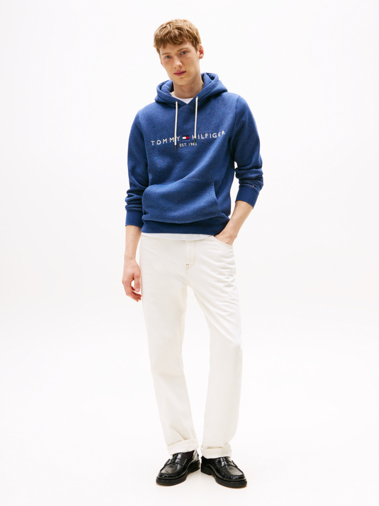 Μπλε Flex Hoody Με Λογότυπο  Άνδρες