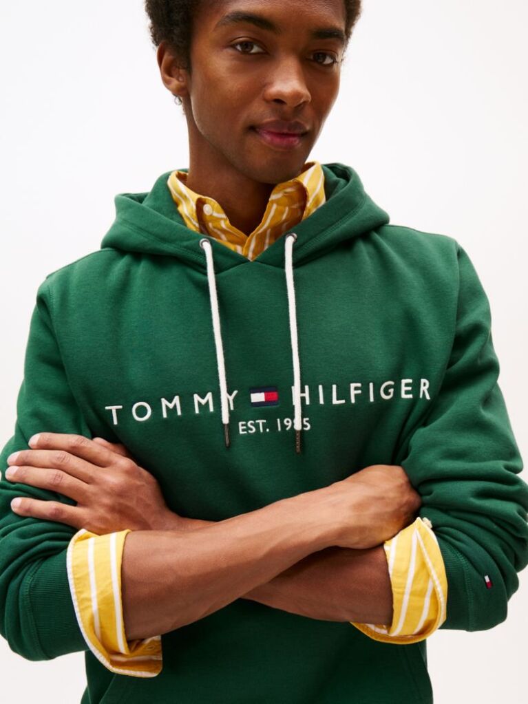 Green Flex Logo Hoody  Men