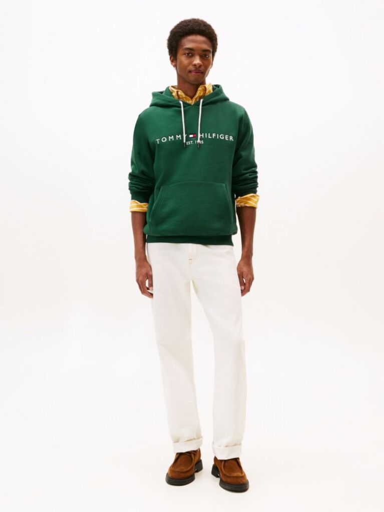 Green Flex Logo Hoody  Men