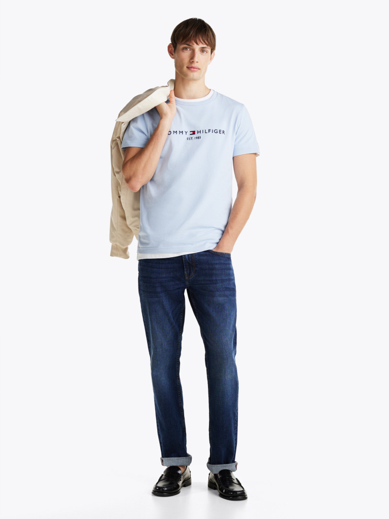 Μπλε T-Shirt Απο Οργανικό Βαμβάκι  Άνδρες