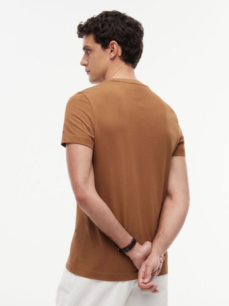 Καφέ T-Shirt Απο Οργανικό Βαμβάκι  Άνδρες
