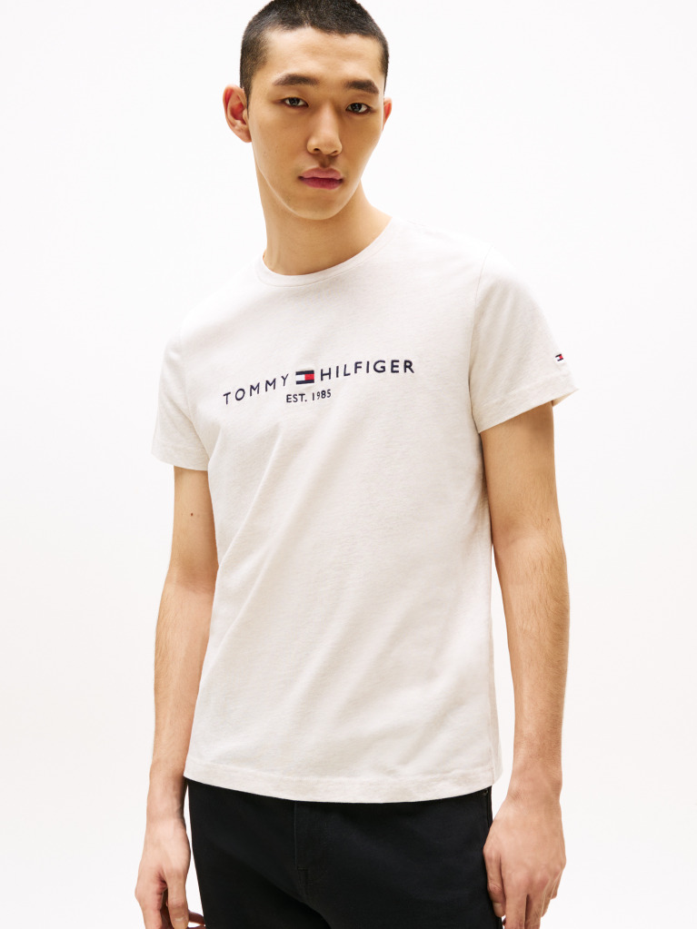 Μπεζ T-Shirt Απο Οργανικό Βαμβάκι  Άνδρες