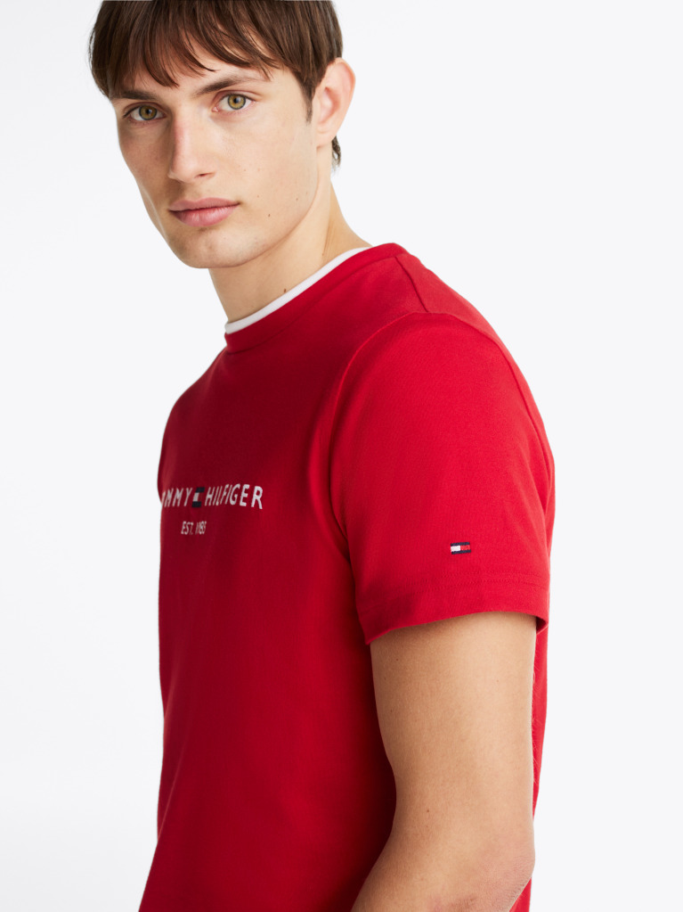 Κόκκινο T-Shirt Απο Οργανικό Βαμβάκι  Άνδρες