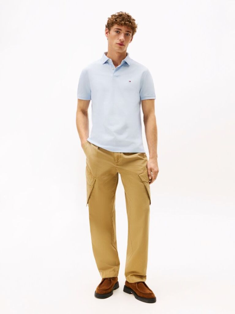 Blue 1985 Organic Cotton Regular Fit Polo  Men