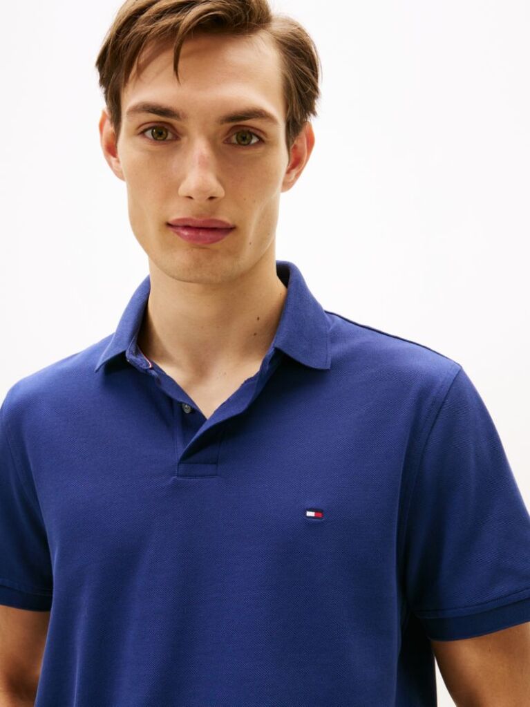 Blue 1985 Organic Cotton Regular Fit Polo  Men