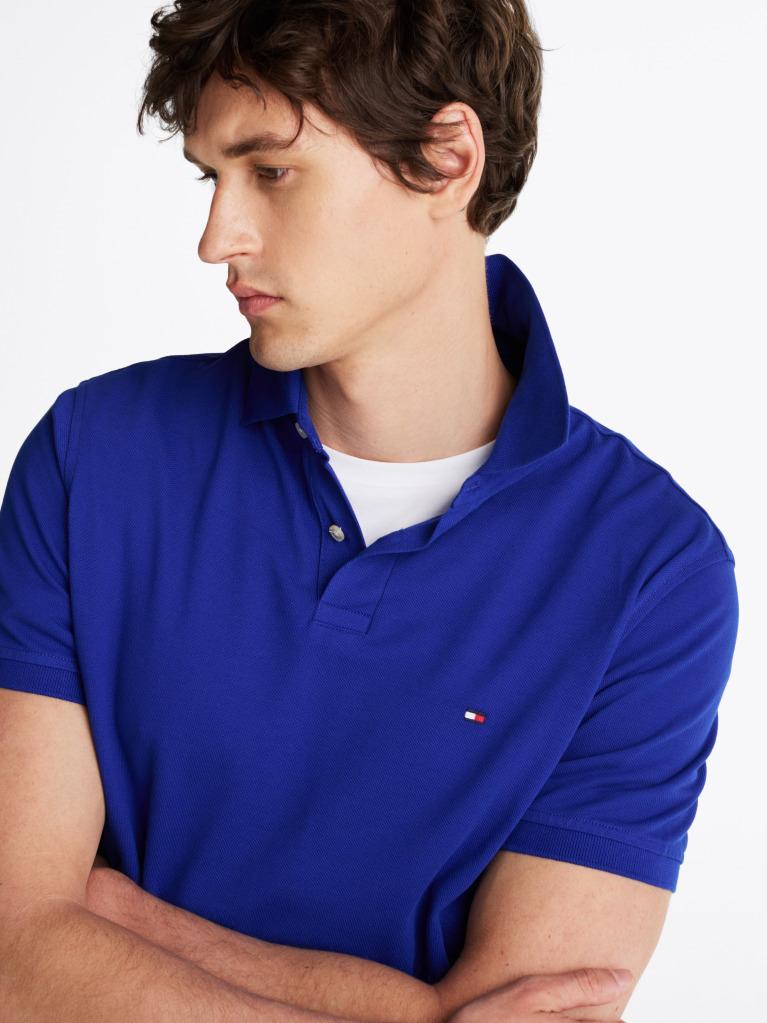 Blue 1985 Organic Cotton Regular Fit Polo  Men