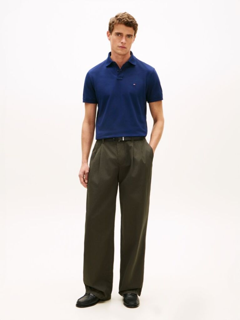 Blue 1985 Organic Cotton Regular Fit Polo  Men