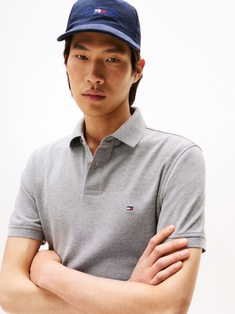 Grey 1985 Organic Cotton Regular Fit Polo  Men