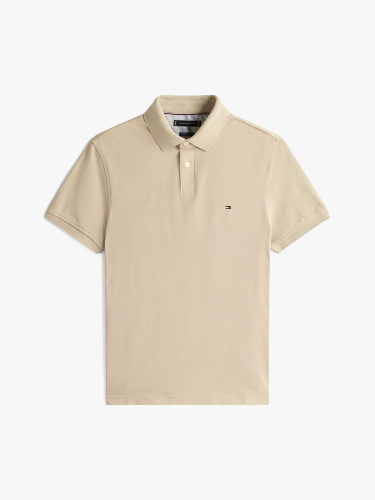 Beige 1985 Organic Cotton Regular Fit Polo  Men