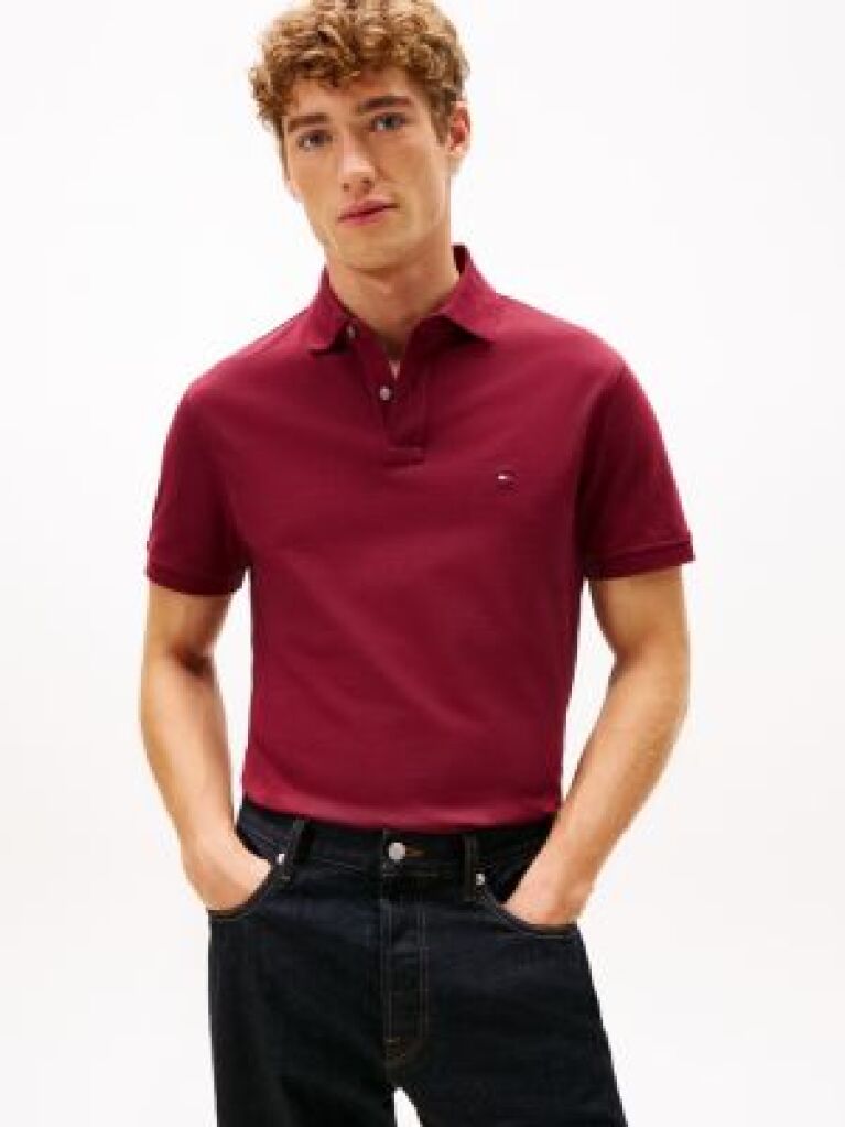 Red 1985 Organic Cotton Regular Fit Polo  Men