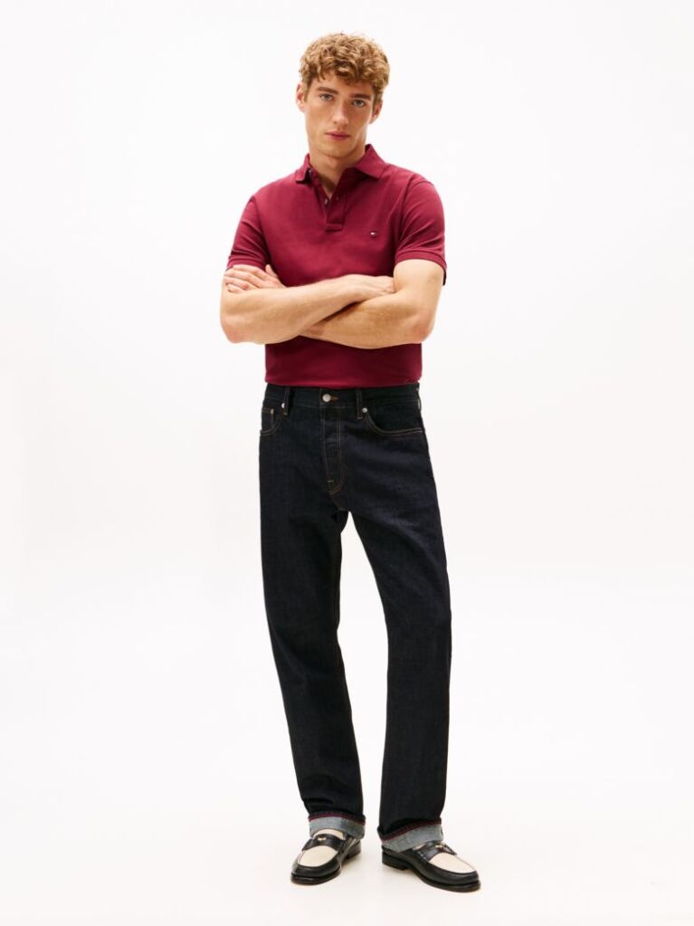 Red 1985 Organic Cotton Regular Fit Polo  Men