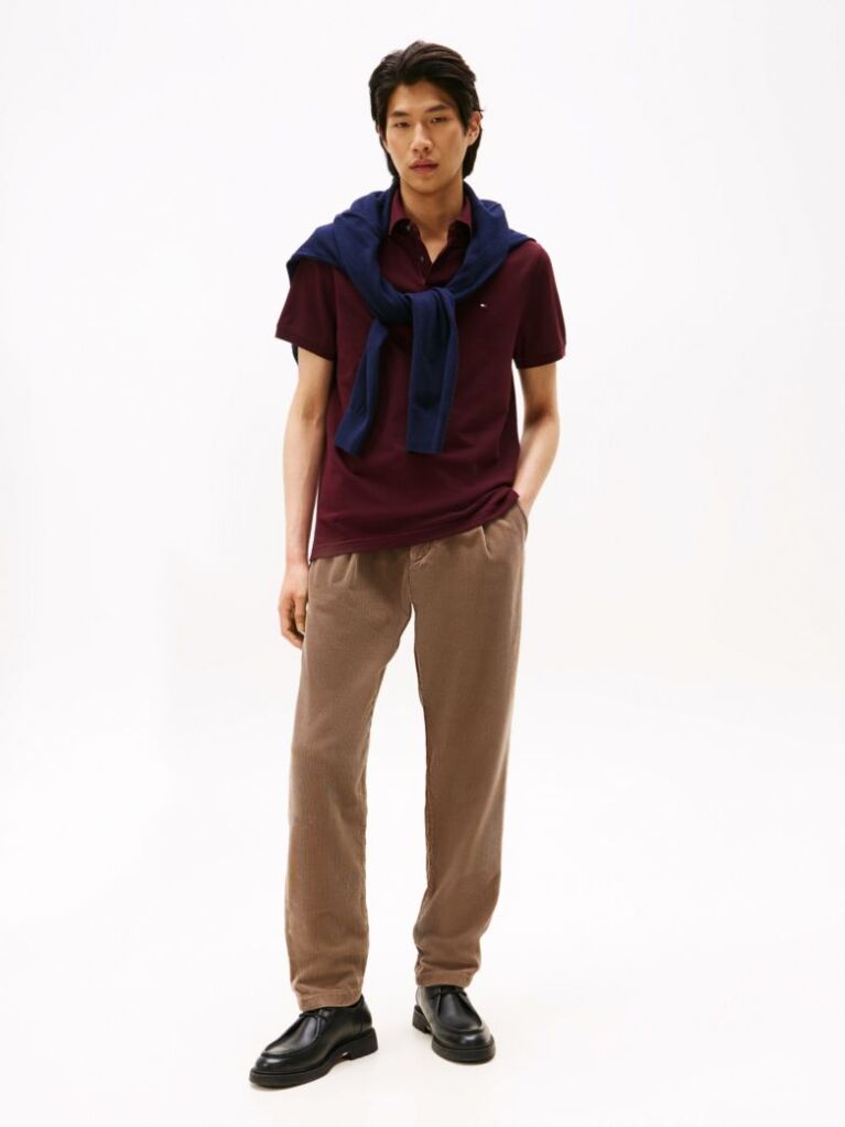Red 1985 Organic Cotton Regular Fit Polo  Men
