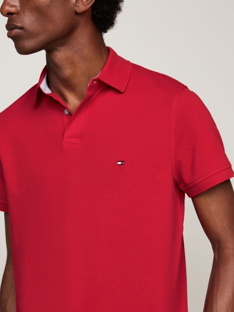Red 1985 Organic Cotton Regular Fit Polo  Men