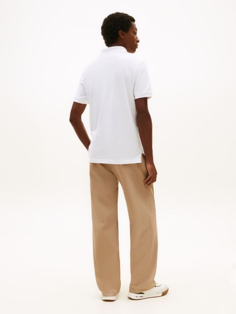 White 1985 Organic Cotton Regular Fit Polo  Men