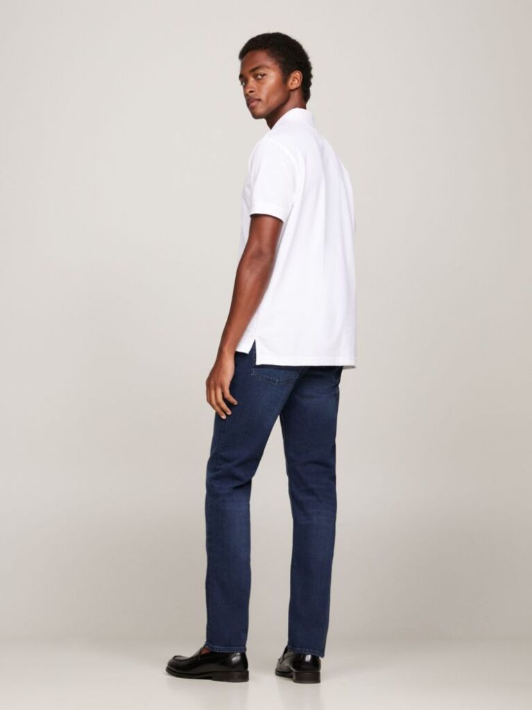 White 1985 Organic Cotton Regular Fit Polo  Men