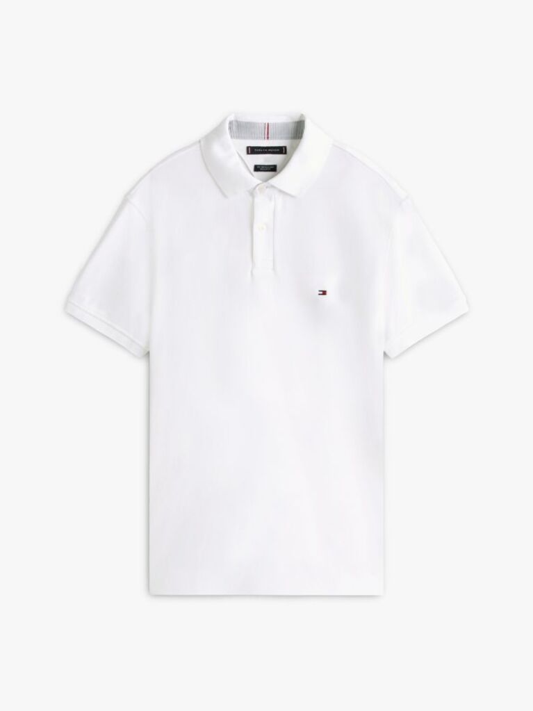 White 1985 Organic Cotton Regular Fit Polo  Men