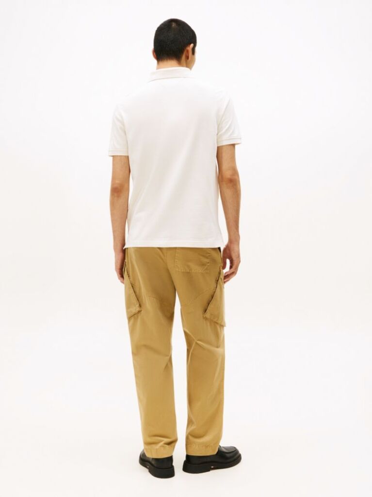 White 1985 Organic Cotton Regular Fit Polo  Men