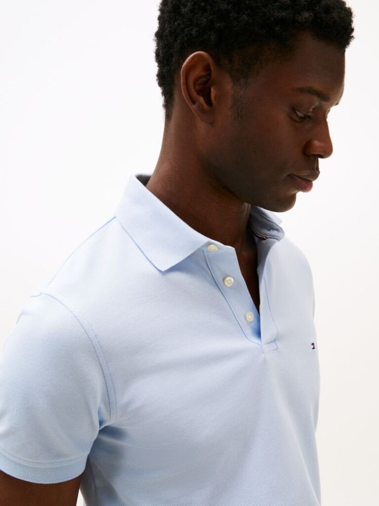Blue 1985 Organic Cotton Slim Fit Polo  Men
