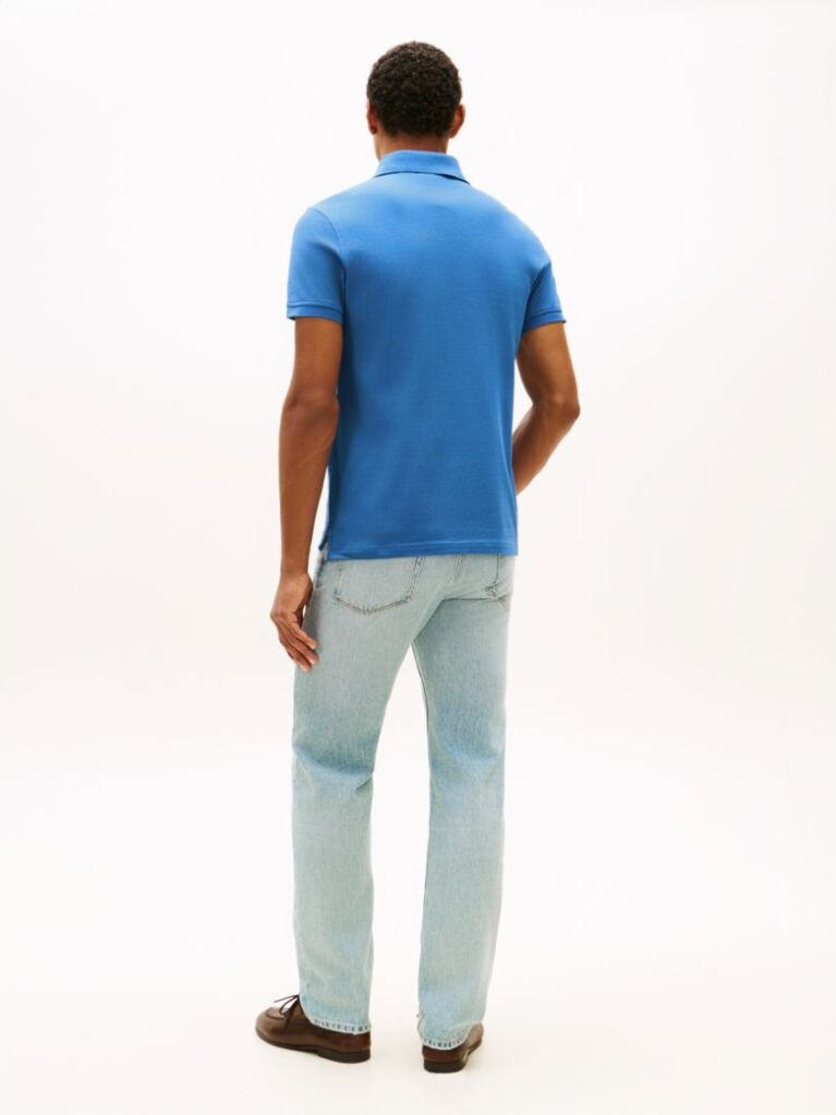 Blue 1985 Organic Cotton Slim Fit Polo  Men