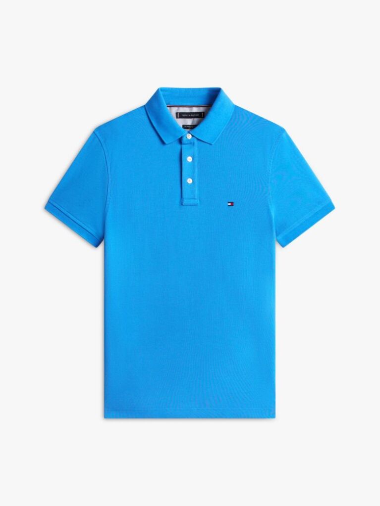 Blue 1985 Organic Cotton Slim Fit Polo  Men