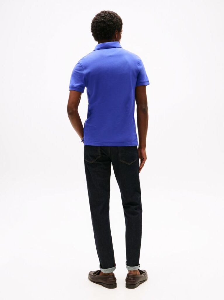 Blue 1985 Organic Cotton Slim Fit Polo  Men
