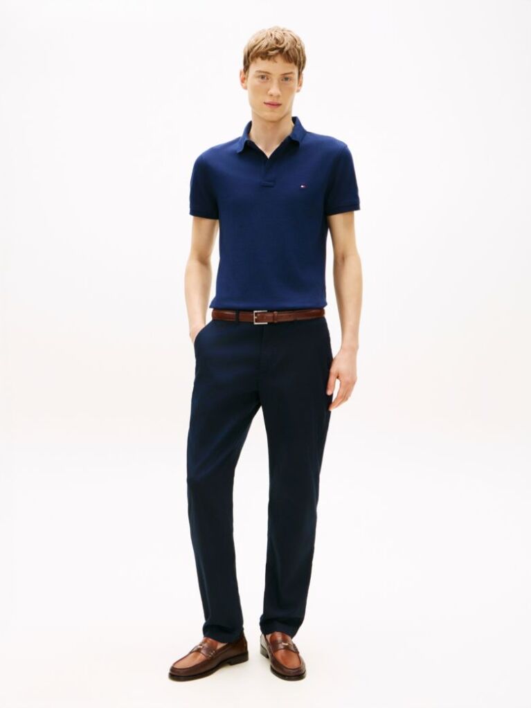 Blue 1985 Organic Cotton Slim Fit Polo  Men