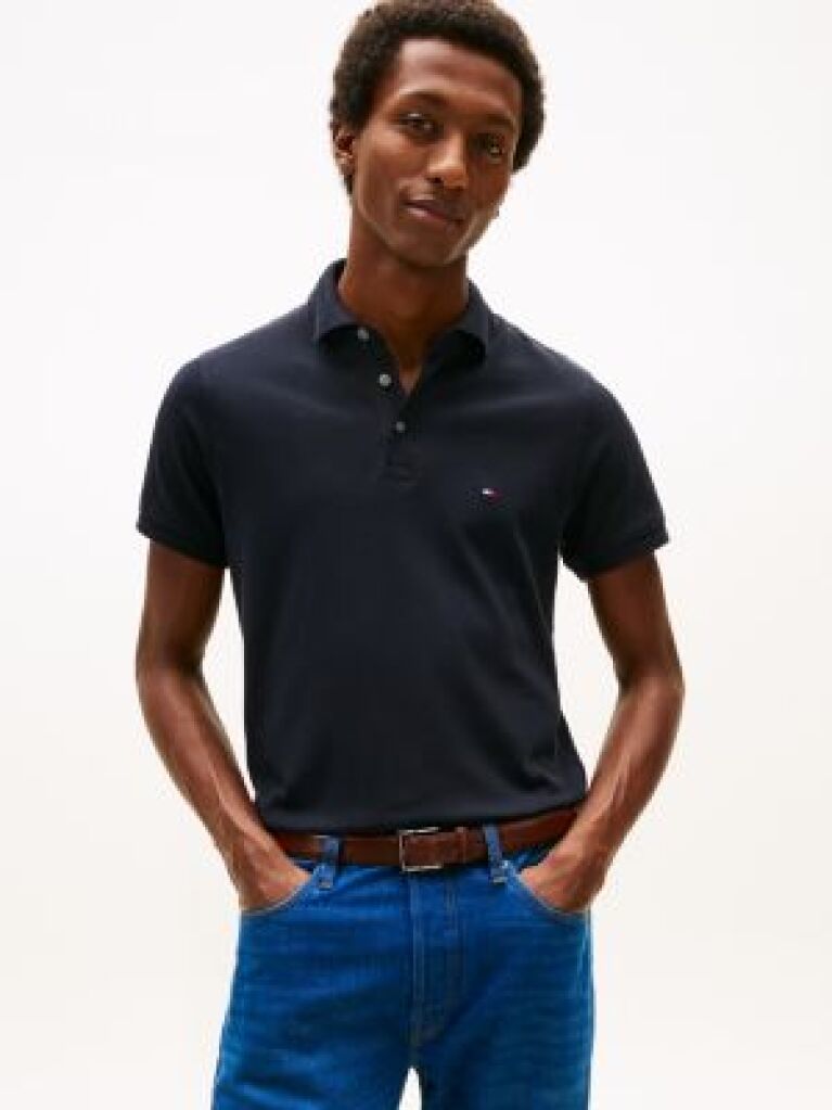 Blue 1985 Organic Cotton Slim Fit Polo  Men
