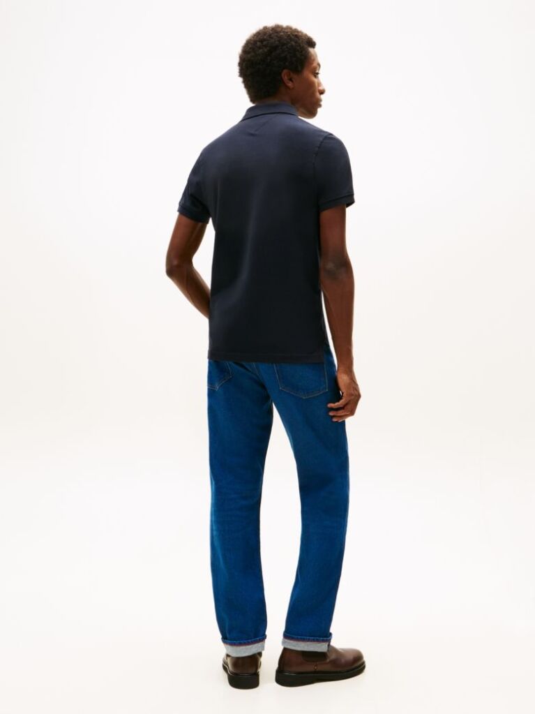 Blue 1985 Organic Cotton Slim Fit Polo  Men
