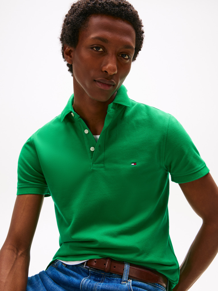 Green 1985 Organic Cotton Slim Fit Polo  Men
