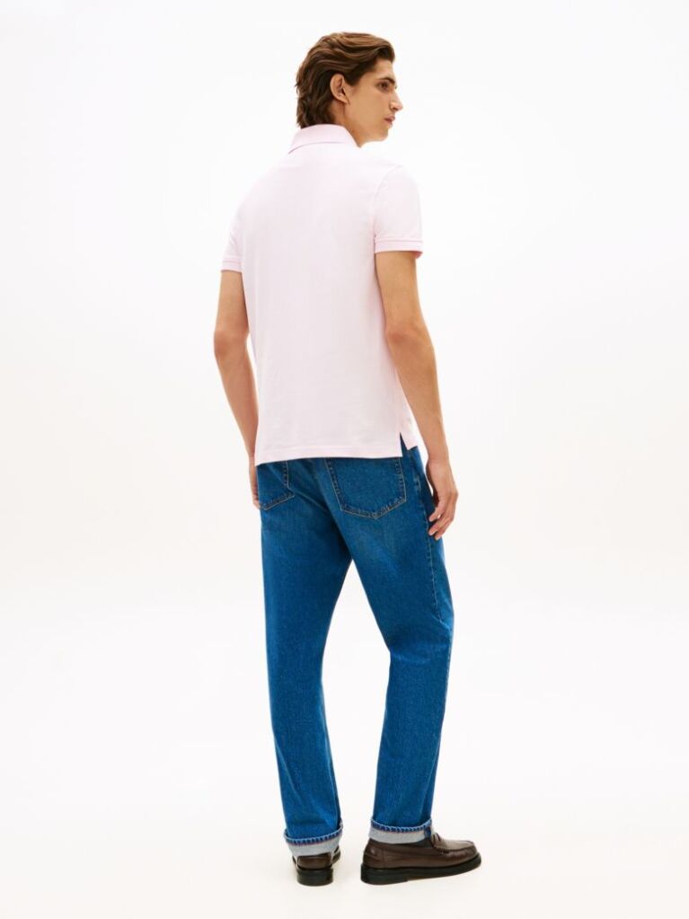 Pink 1985 Organic Cotton Slim Fit Polo  Men