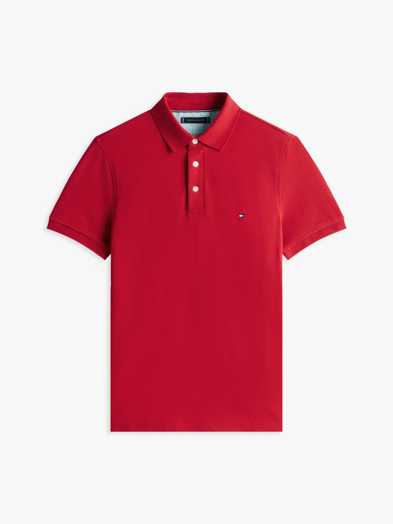 Red 1985 Organic Cotton Slim Fit Polo  Men