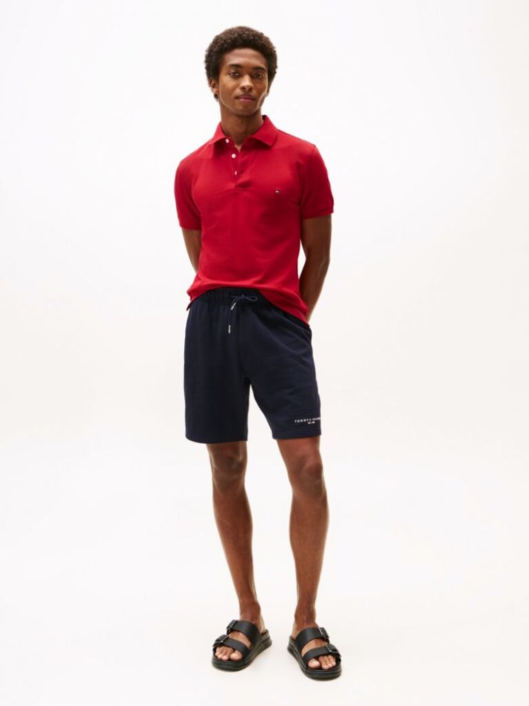 Red 1985 Organic Cotton Slim Fit Polo  Men