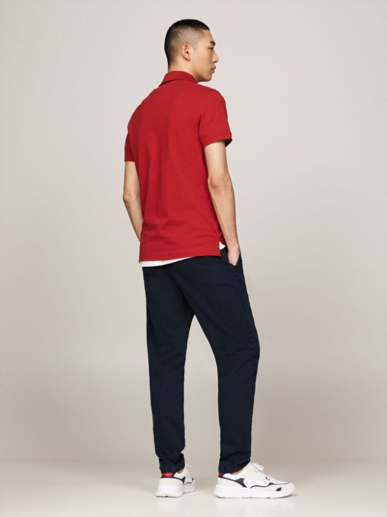 Red 1985 Organic Cotton Slim Fit Polo  Men