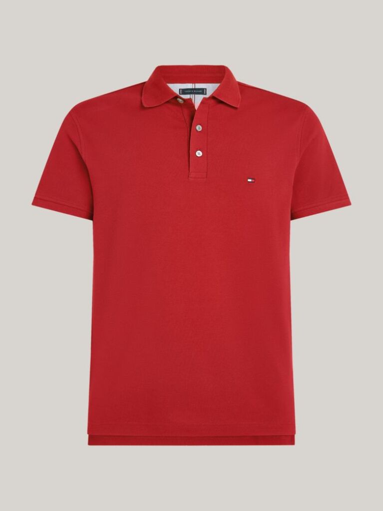 Red 1985 Organic Cotton Slim Fit Polo  Men