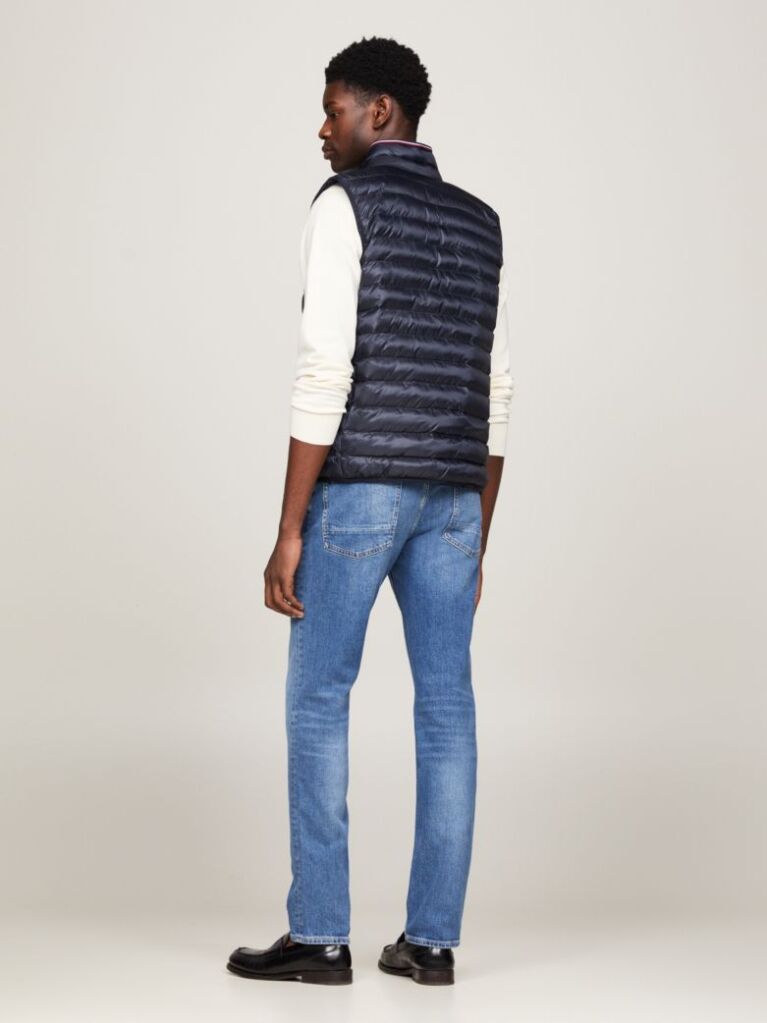 Blue Recycled Quilted Packable Vest  Men