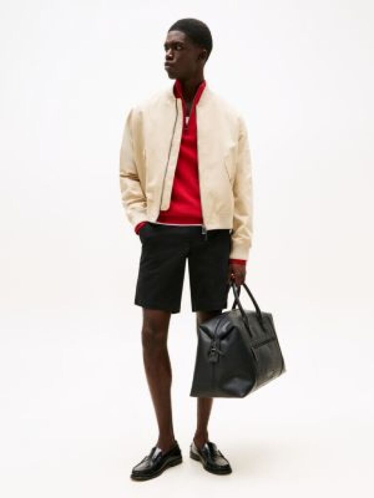 Black Essential 1985 Organic Cotton Bermuda Shorts  Men