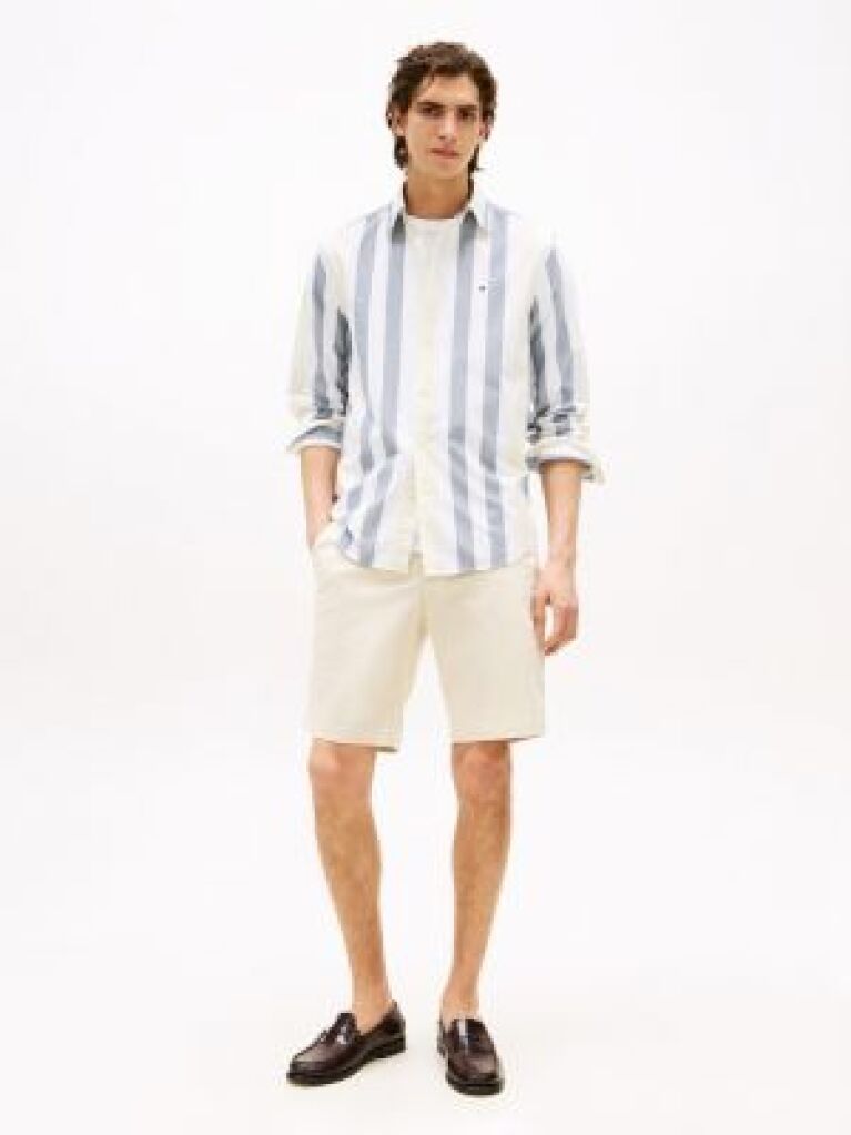 White 1985 Essential Harlem Relaxed Fit Bermuda Shorts  Men