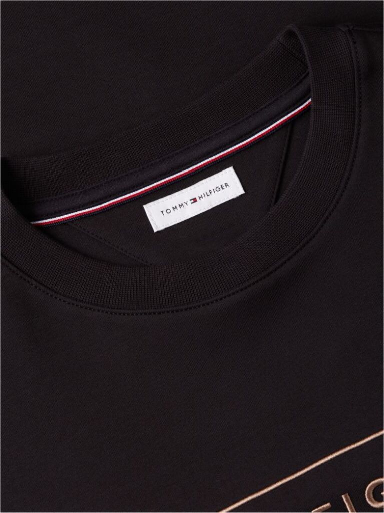 Black Slim Interlock Long Sleeve T-Shirt  Men