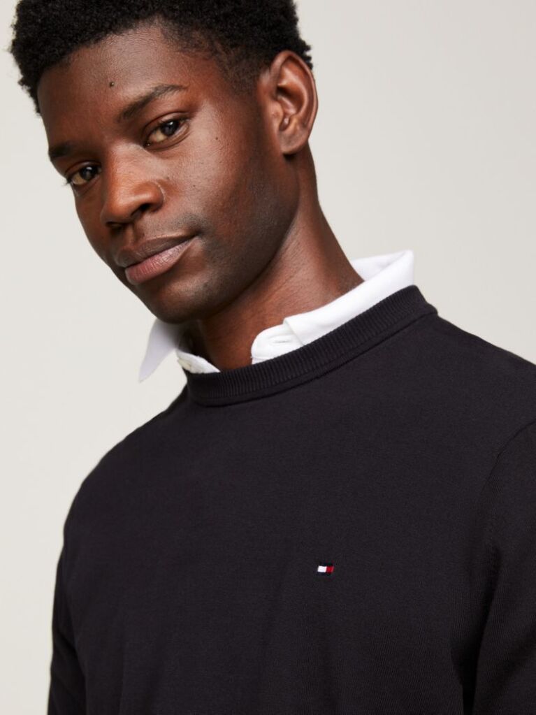 Black 1985 Crew Neck Sweater  Men