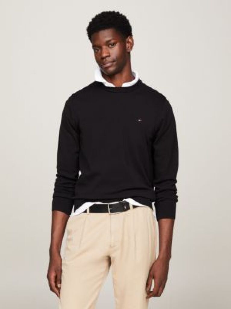 Black 1985 Crew Neck Sweater  Men