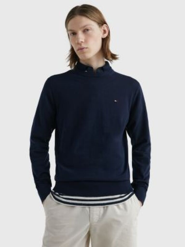 Blue 1985 Crew Neck Sweater  Men