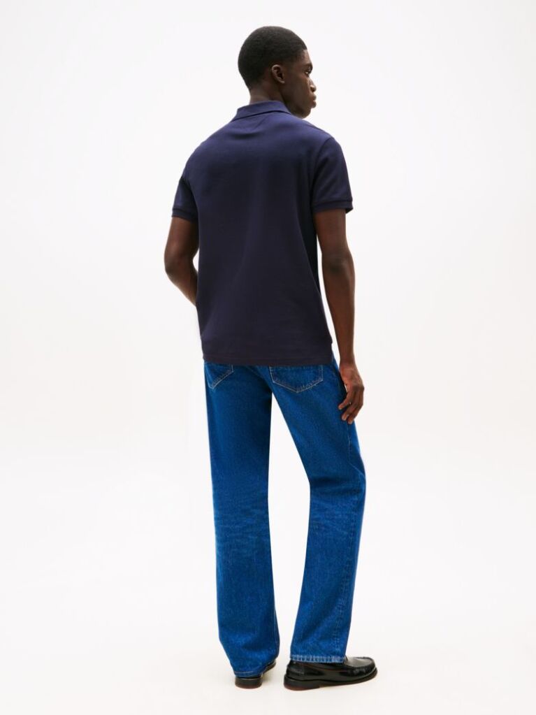 Blue TH Monogram Polo Shirt  Men