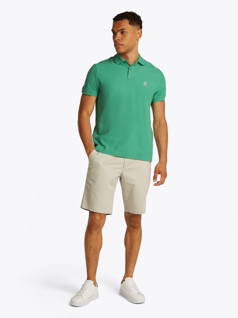 Green TH Monogram Polo Shirt  Men