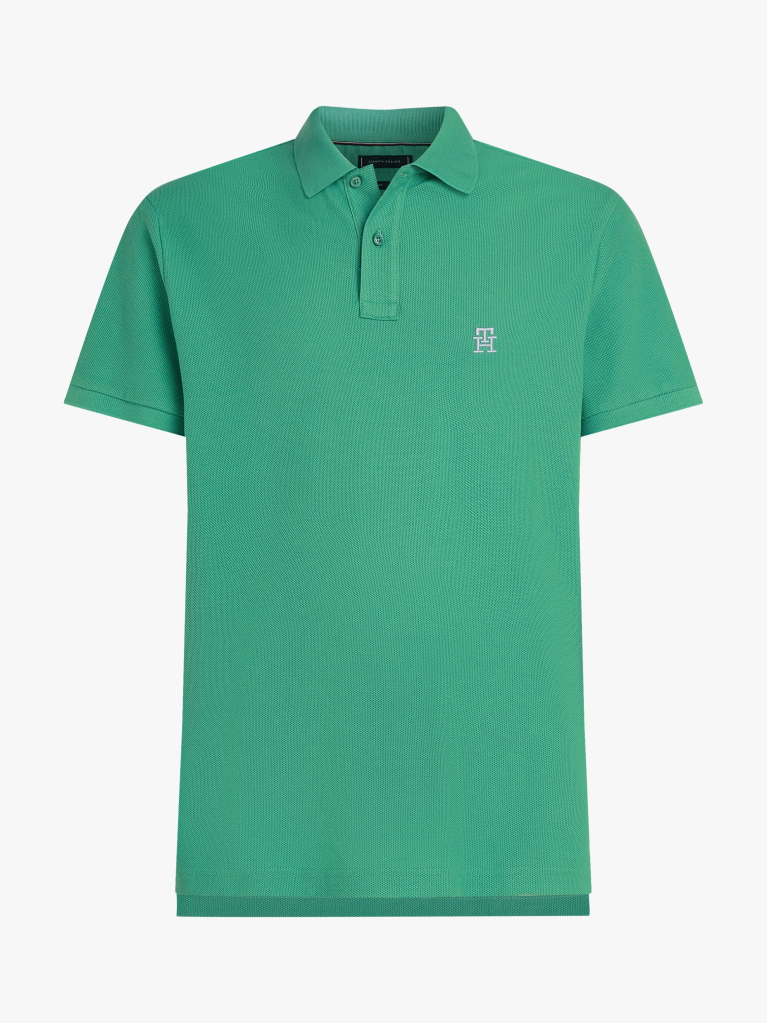 Green TH Monogram Polo Shirt  Men